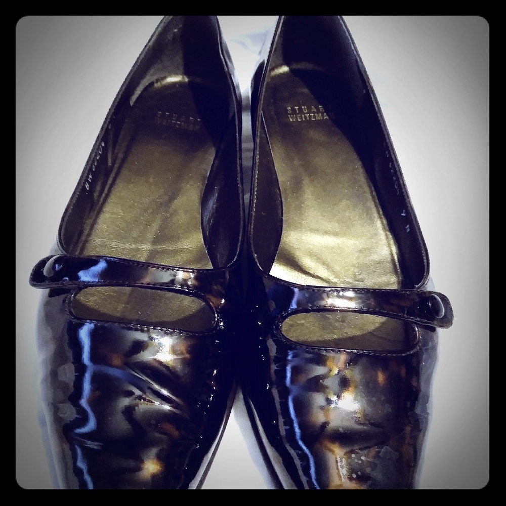 Stuart Weitzman Patent Leather iridescent Flats